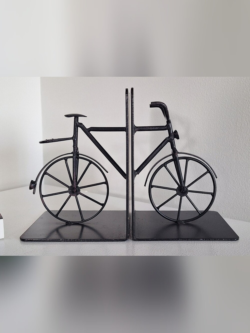 Pair of Heavy Metal Bicycle Bookends